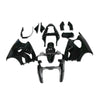 NT Europe Aftermarket Injection ABS Plastic Fairing Fit for Kawasaki ZX6R 636 2000-2002 Glossy Black