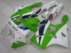 NT Europe ABS Plastics Green White Fairing Fit for Kawasaki 1994-1997 ZX6R u002