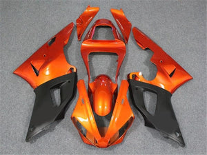 NT Europe Aftermarket Injection ABS Plastic Fairing Fit for Yamaha YZF R1 2000-2001 Orange Black N004