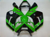NT Europe Aftermarket Injection ABS Plastic Fairing Fit for Kawasaki ZX6R 636 2003-2004 Black Green N007