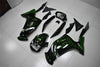 NT Europe Aftermarket ABS Plastic Fairing Fit for Kawasaki EX650R 2006-2010 Green Black N003