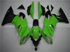NT Europe Aftermarket ABS Plastic Fairing Fit for Kawasaki EX650R 2009-2011 Green Black N003