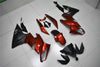 NT Europe Aftermarket ABS Plastic Fairing Fit for Kawasaki EX650R 2009-2011 Red Black