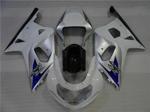 NT Europe Injection  White Silver Fairing Fit for Suzuki 2001-2003 GSXR 600 750 l075