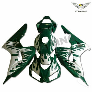 NT Europe Injection White Flame Green Fairing Fit for Honda Fireblade 2006 2007 CBR1000RR CBR 1000 RR u087