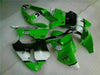 NT Europe Fit for Kawasaki 2000-2002 ZX6R Plastic Green Black Injection Fairing ABS t024