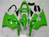 NT Europe Fit for Kawasaki 2000-2002 ZX6R Plastic Glossy Green Injection Fairing t018