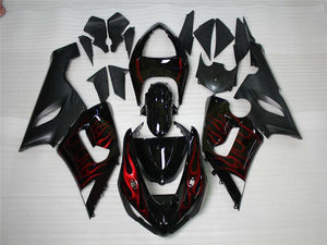 NT Europe Fit for Kawasaki Ninja 2005-2006 ZX6R 636 Red Black Injection Fairing Kit