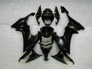 NT Europe Fit for Kawasaki 2008-2010 ZX10R ZX-10R ABS New Black Injection Fairing t03