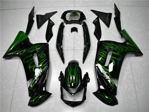 NT Europe Fit for Kawasaki Ninja 650R 2006-08 ER6F Green Flame Fairing Kit ABS t003