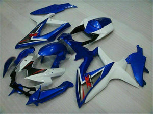 NT Europe Injection Kit Blue White Fairing Fit for Suzuki 2008-2010 GSXR 600 750