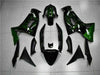 NT Europe Fit for Kawasaki Ninja 650R 2006-08 ER6F Green Flame Fairing Kit ABS t003