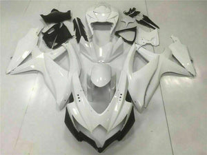 NT Europe Injection Mold White Fairing Set Fit for Suzuki 2008-2010 GSXR 600 750 n014