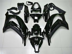 NT Europe Fit for Kawasaki 2011-2015 ZX10R Plastic Glossy Black Injection Fairing n0u-A