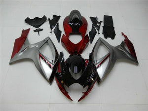 NT Europe Injection Red Silver Fairing Kit Fit for Suzuki 2006 2007 GSXR 600 750 a006y