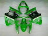 NT Europe Fit for Kawasaki 2000-2002 ZX6R Plastic Green Black Injection Fairing ABS t023