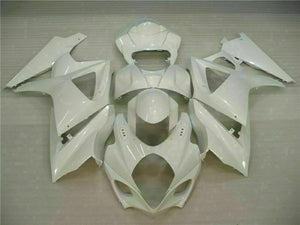 NT Europe Injection Kit White ABS Fairing Kit Fit for Suzuki 2007-2008 GSXR 1000 q029