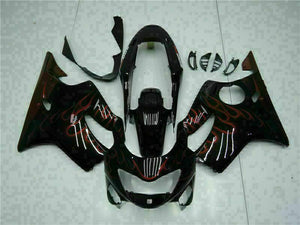 NT Europe Red Flame Fairing Injection Fit for Honda 1999-2000 CBR600 F4 ABS Plastic u034