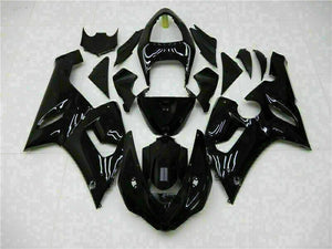 NT Europe Fit for Kawasaki Ninja 2005-2006 ZX6R 636 Glossy Black Injection Fairing s002