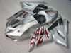 NT Europe Silver Red Flames Fairing Fit for Kawasaki 2005 2006 ZX6R 636 ABS Bodywork Kit e024A