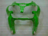 NT Europe Fit for Kawasaki 2000-2002 ZX6R Plastic Green Black Injection Fairing ABS t022