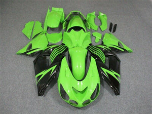 NT Europe Green Black Injection Molding Fairing Fit for Kawasaki 2006-2011 ZX14R ZZR1400 Kit e04A