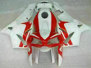 NT Europe Injection Red White Fairing Fit for Honda 2005 2006 CBR600RR CBR 600 RR Plastic u034