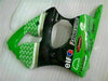 NT Europe Fit for Kawasaki 2000-2002 ZX6R Plastic Green Black Injection Fairing ABS t023