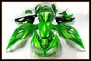 NT Europe Fairing Kit Fit for Kawasaki Injection ZX14R ZZR1400 2012-2017 Green??¡ìo|Black Set e004A