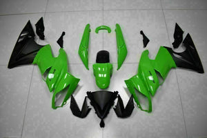 NT Europe Fit for Kawasaki Ninja 650R 2009-2011 ER6F Plastic Green Black Fairing t003