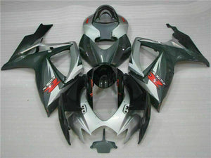 NT Europe Injection Silver Black Fairing Fit for Suzuki 2006 2007 GSXR 600 750 n042