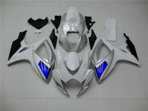 NT Europe Injection Blue White Fairing Kit Fit for Suzuki 2006 2007 GSXR 600 750