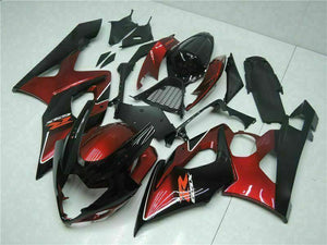 NT Europe Injection Kit Red Black Fairing Kit Fit for Suzuki 2005-2006 GSXR 1000