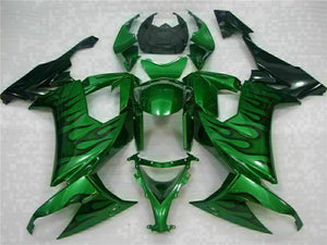 NT Europe Fit for Kawasaki 2008-2010 ZX10R ZX-10R ABS Green Black Injection Fairing s001-T