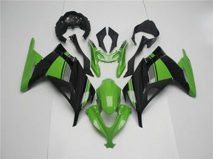 NT Europe Aftermarket Injection ABS Plastic Fairing Fit for Kawasaki EX300 2013-2016 Green Black N001