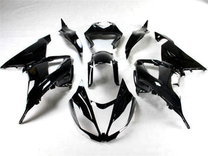 NT Europe Aftermarket Injection ABS Plastic Fairing Fit for Kawasaki ZX6R 636 2013-2016 Glossy Black N001