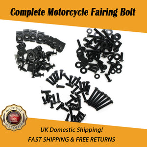 NT Universal Black Fairing Bolt Fit for SUZUKI GSXR 600 750 1000 1300 SRAD Katana Hayabusa
