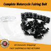 NT Universal Black Fairing Bolt Fit for SUZUKI GSXR 600 750 1000 1300 SRAD Katana Hayabusa