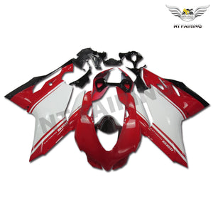NT Europe ABS Injection Mold Red White Fairing Fit for Ducati 899/1199 2012-2013 u006