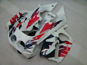 NT Europe ABS Plastics Black White Fairing Fit for Honda CBR250RR 1988-1989 u001