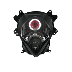 Front Motorcycle Headlight Red Angel Eye Fit Suzuki 2007-2008 GSXR1000