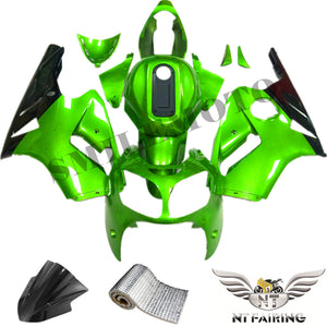 NT Europe ABS Plastics Green Fairing Fit for Kawasaki 2000-2001 ZX12R u003