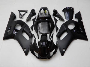 NT Europe Aftermarket Injection ABS Plastic Fairing Fit for Yamaha YZF R6 1998-2002 Glossy Matte Black N048