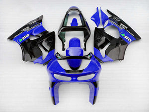 NT Europe ABS Plastics Blue Black Fairing Fit for Kawasaki 1998-1999 ZX6R ZX-6R 636 u004