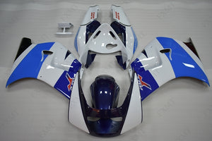 NT Europe ABS Plastics White Blue Fairing Fit for Suzuki 1988-1989 RGV250 u001