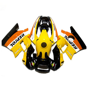 NT Europe ABS Plastics Yellow White Repsol Fairing Fit for Honda 1991-1994 CBR600F2 u003