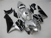 NT Europe Aftermarket Injection ABS Plastic Fairing Kit Fit for Honda 2005 2006 CBR600RR CBR 600 RR Silver Black N011