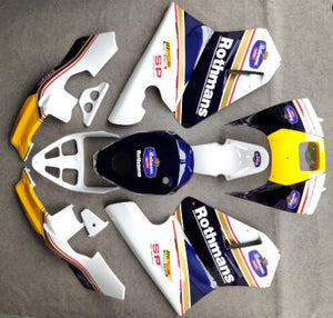 NT Europe ABS Plastics Blue White Yellow Fairing Fit for Honda NSR250R 1988-1989 N002
