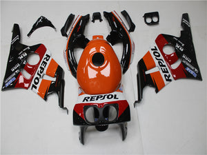 NT Europe ABS Plastics Orange Black Repsol Fairing Fit for Honda CBR400RR 1990-1999