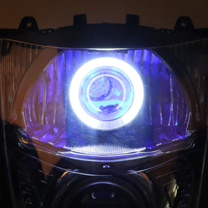 Front Motorcycle Headlight Blue Demon Angel Eye for SUZUKI HAYABUSA GSXR 1300 GEN2 2008-2019